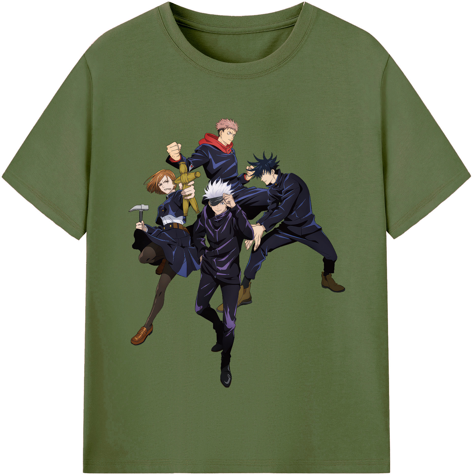 （画像用） 呪術廻戦 Jujutsu Kaisen 綿100％半袖Tシャツ（フロントプリント）